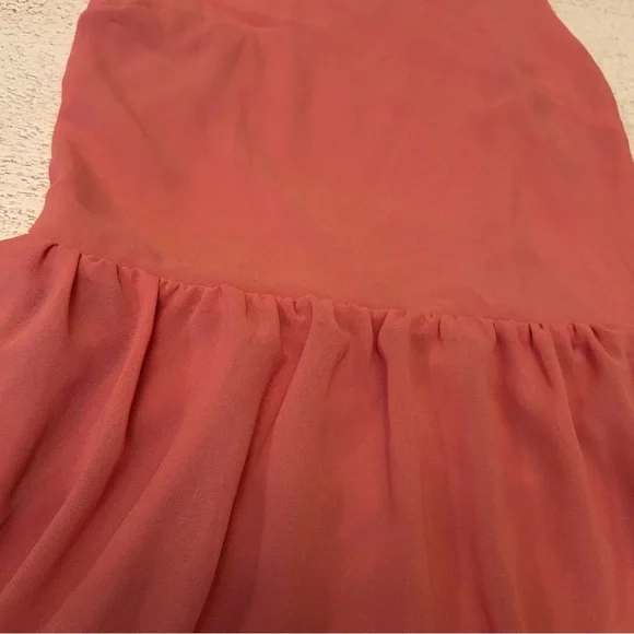 Addie Coral Pink Crisscross Backless Dress - Size Small - Picture 7 of 7